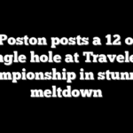 JT Poston posts a 12 on a single hole at Travelers Championship in stunning meltdown