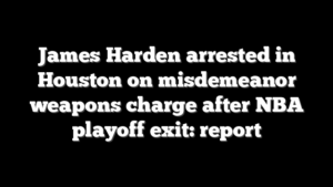 James Harden arrested in Houston on misdemeanor weapons charge after NBA playoff exit: report