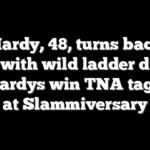 Jeff Hardy, 48, turns back the clock with wild ladder dive as The Hardys win TNA tag titles at Slammiversary