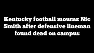 Kentucky football mourns Nic Smith after defensive lineman found dead on campus