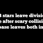 MLB stars leave divisional game after scary collision at first base leaves both injured