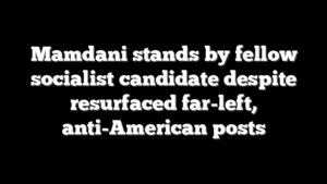 Mamdani stands by fellow socialist candidate despite resurfaced far-left, anti-American posts