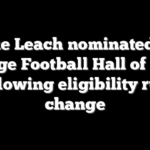 Mike Leach nominated for College Football Hall of Fame following eligibility rule change