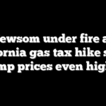 Newsom under fire as California gas tax hike sends pump prices even higher