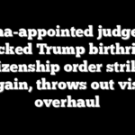 Obama-appointed judge who blocked Trump birthright citizenship order strikes again, throws out visa overhaul