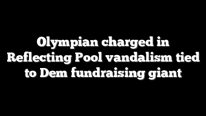 Olympian charged in Reflecting Pool vandalism tied to Dem fundraising giant