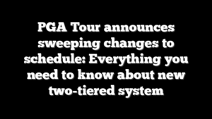 PGA Tour announces sweeping changes to schedule: Everything you need to know about new two-tiered system