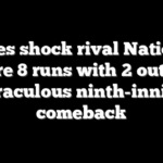 Phillies shock rival Nationals, score 8 runs with 2 outs in miraculous ninth-inning comeback