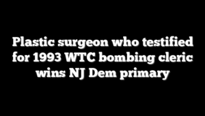 Plastic surgeon who testified for 1993 WTC bombing cleric wins NJ Dem primary