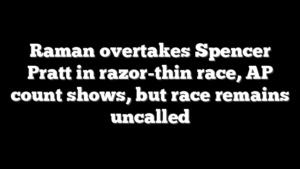 Raman overtakes Spencer Pratt in razor-thin race, AP count shows, but race remains uncalled
