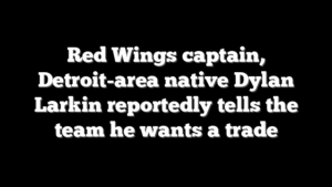 Red Wings captain, Detroit-area native Dylan Larkin reportedly tells the team he wants a trade