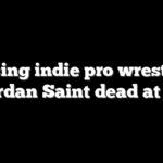 Rising indie pro wrestler Jordan Saint dead at 23