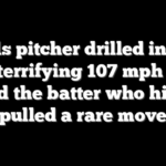 Royals pitcher drilled in head with terrifying 107 mph liner, and the batter who hit it pulled a rare move
