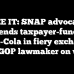 SEE IT: SNAP advocate defends taxpayer-funded Coca-Cola in fiery exchange with GOP lawmaker on waste