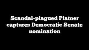 Scandal-plagued Platner captures Democratic Senate nomination