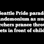 Seattle Pride parade pandemonium as nude marchers prance through streets in front of children