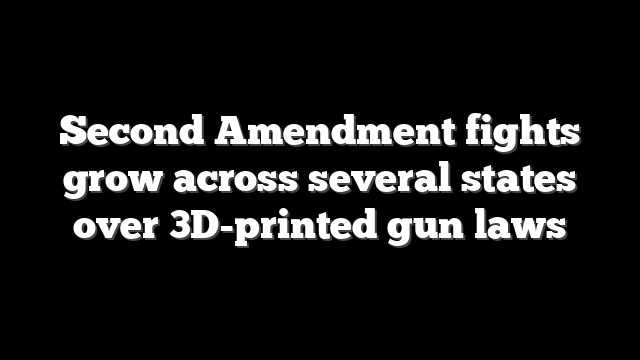 Second Amendment fights grow across several states over 3D-printed gun laws