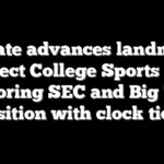 Senate advances landmark Protect College Sports Act, ignoring SEC and Big Ten opposition with clock ticking