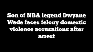 Son of NBA legend Dwyane Wade faces felony domestic violence accusations after arrest