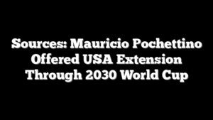 Sources: Mauricio Pochettino Offered USA Extension Through 2030 World Cup