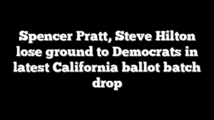 Spencer Pratt, Steve Hilton lose ground to Democrats in latest California ballot batch drop