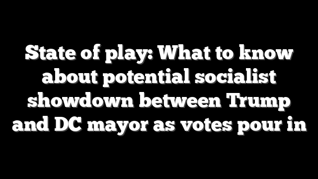 State of play: What to know about potential socialist showdown between Trump and DC mayor as votes pour in