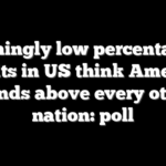 Stunningly low percentage of adults in US think America stands above every other nation: poll