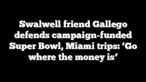 Swalwell friend Gallego defends campaign-funded Super Bowl, Miami trips: ‘Go where the money is’