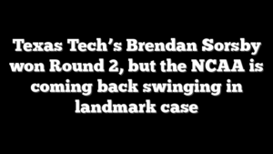 Texas Tech’s Brendan Sorsby won Round 2, but the NCAA is coming back swinging in landmark case