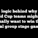 The logic behind why two World Cup teams might not actually want to win their final group stage games