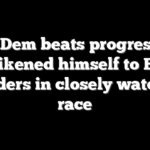 Top Dem beats progressive who likened himself to Bernie Sanders in closely watched race