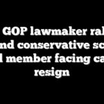 Top GOP lawmaker rallies around conservative school board member facing calls to resign