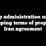 Trump administration unveils sweeping terms of proposed Iran agreement