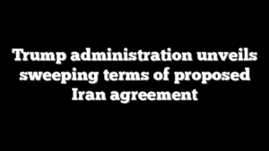 Trump administration unveils sweeping terms of proposed Iran agreement