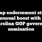 Trump endorsement streak gets unusual boost with South Carolina GOP governor nomination