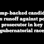 Trump-backed candidate sparks runoff against popular prosecutor in key gubernatorial race