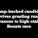 Trump-backed candidate survives grueling runoff, advances to high-stakes Senate race