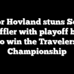 Viktor Hovland stuns Scottie Scheffler with playoff birdie to win the Travelers Championship