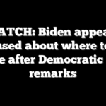 WATCH: Biden appears confused about where to exit stage after Democratic gala remarks