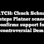 WATCH: Chuck Schumer sidesteps Platner scandals, confirms support for controversial Dem