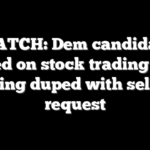 WATCH: Dem candidate grilled on stock trading after being duped with selfie request