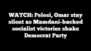 WATCH: Pelosi, Omar stay silent as Mamdani-backed socialist victories shake Democrat Party