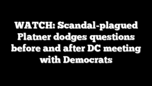 WATCH: Scandal-plagued Platner dodges questions before and after DC meeting with Democrats