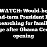 WATCH: Would-be second-term President Biden left searching for family on stage after Obama Center opening