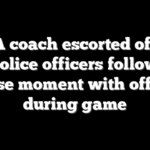 WNBA coach escorted off floor by police officers following intense moment with officials during game