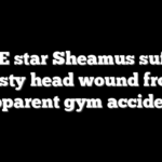 WWE star Sheamus suffers nasty head wound from apparent gym accident