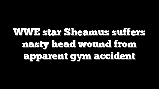 WWE star Sheamus suffers nasty head wound from apparent gym accident