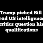 Why Trump picked Bill Pulte to lead US intelligence as critics question his qualifications