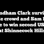 Wyndham Clark survives hostile crowd and Sam Burns charge to win second US Open at Shinnecock Hills