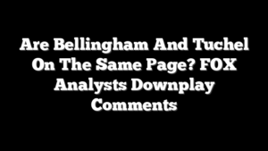 Are Bellingham And Tuchel On The Same Page? FOX Analysts Downplay Comments